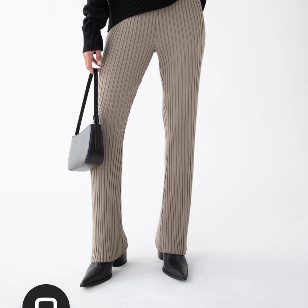 Oak and fort pleated pant